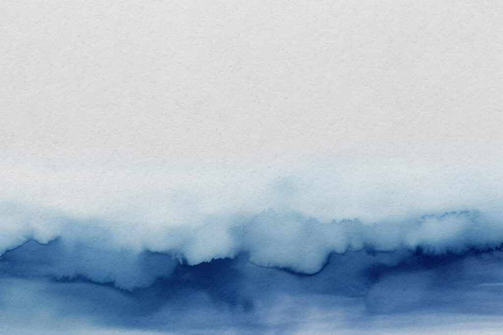 Une aquarelle bleue et blanche Une aquarelle bleue et blanche