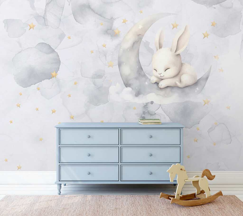 A rabbit on the moon