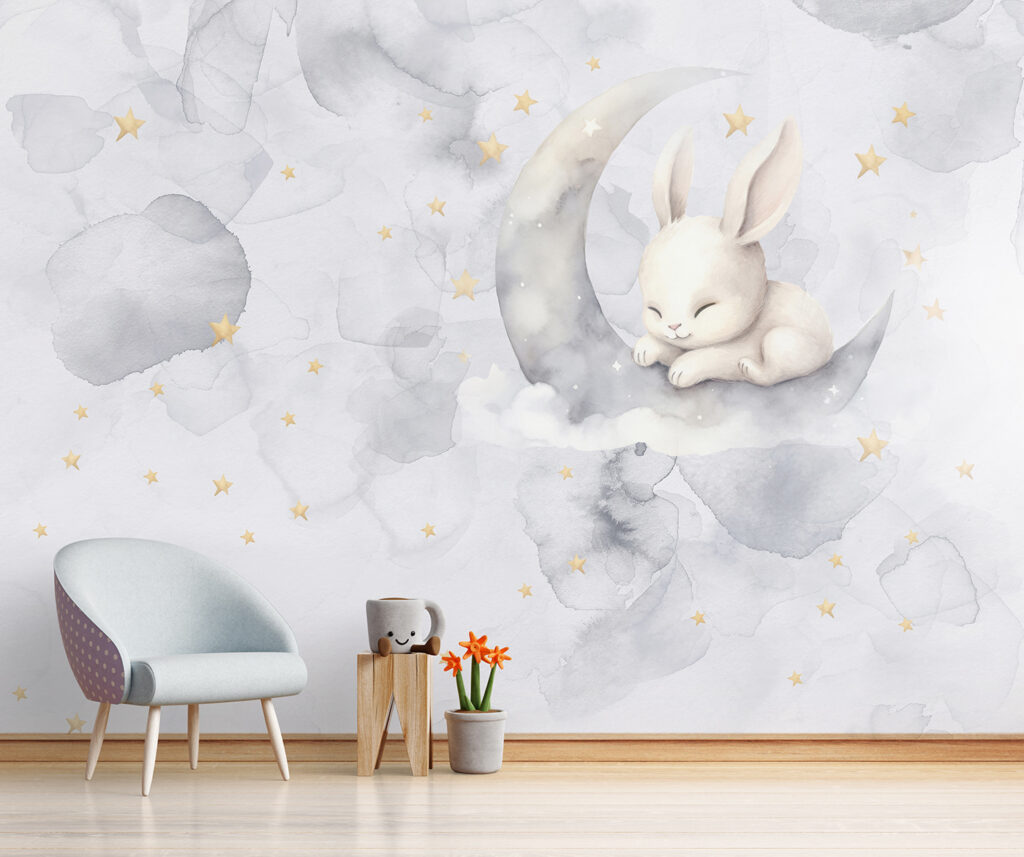 A rabbit on the moon