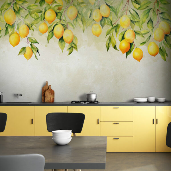 Un groupe de citrons sur un arbre Un groupe de citrons sur un arbre