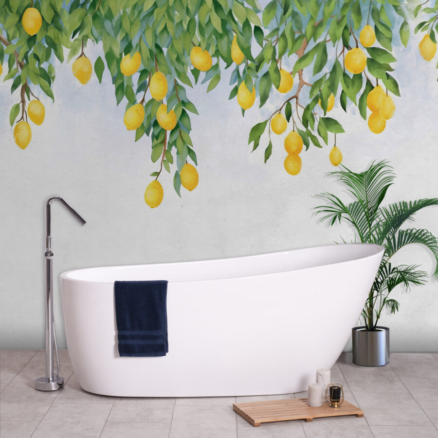 Un citron sur un arbre