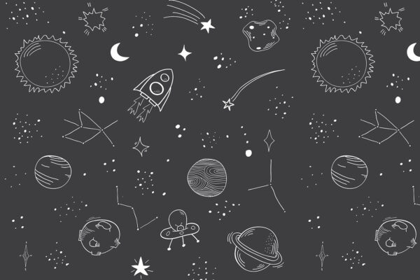 Un fond d'espace noir et blanc Un fond d'espace noir et blanc