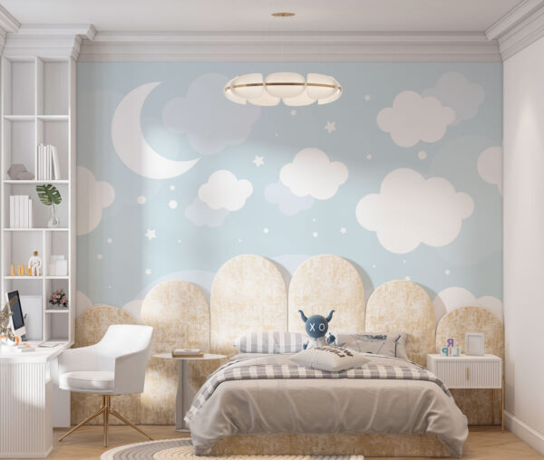 Une lune et des nuages dans le ciel Une lune et des nuages dans le ciel
