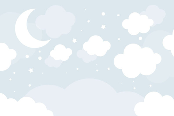 Une lune et des nuages dans le ciel Une lune et des nuages dans le ciel