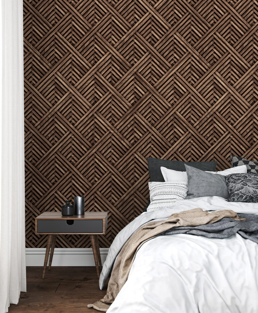 Motif tissé texturé dans des tons terreux Motif tissé texturé dans des tons terreux