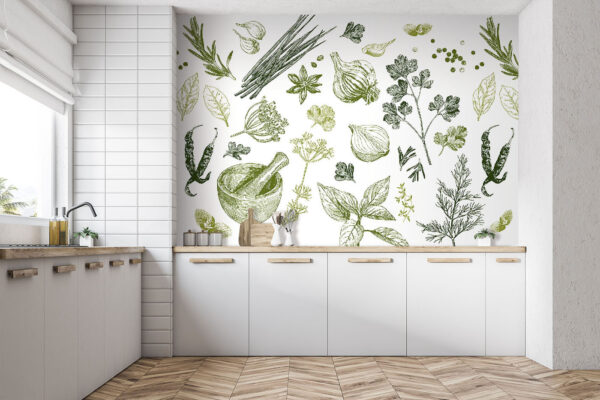 Une collection d'herbes et d'épices Une collection d'herbes et d'épices
