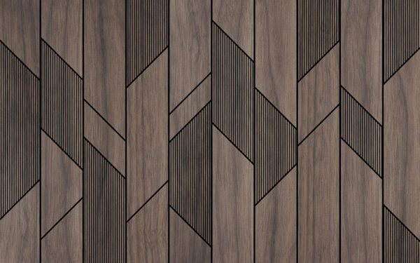 Un panneau de bois avec des lignes noires Un panneau de bois avec des lignes noires