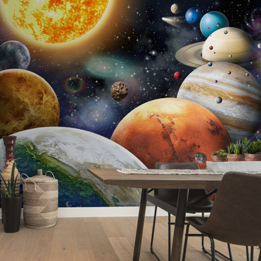 Planètes et étoiles dans l'espace Planètes et étoiles dans l'espace