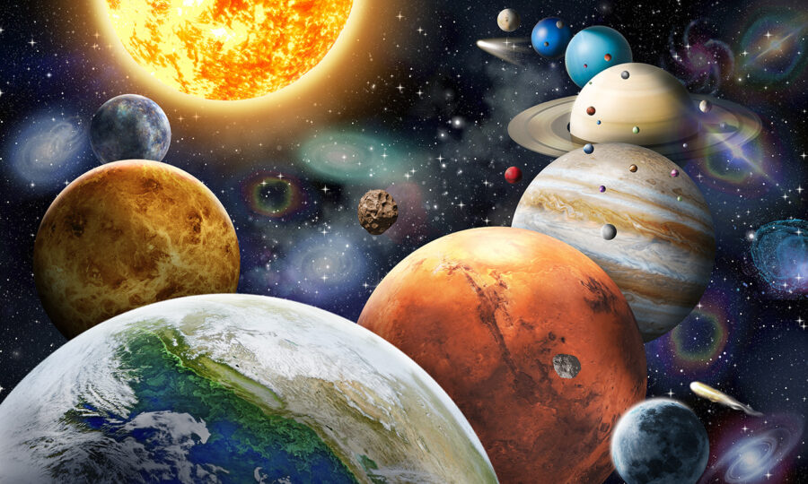 Planètes et étoiles dans l'espace Planètes et étoiles dans l'espace