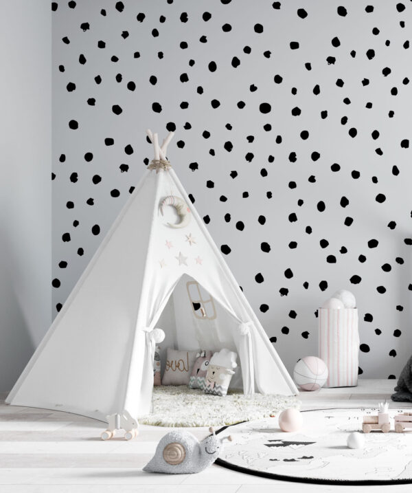 Un fond noir et blanc avec de petits points noirs Un fond noir et blanc avec de petits points noirs