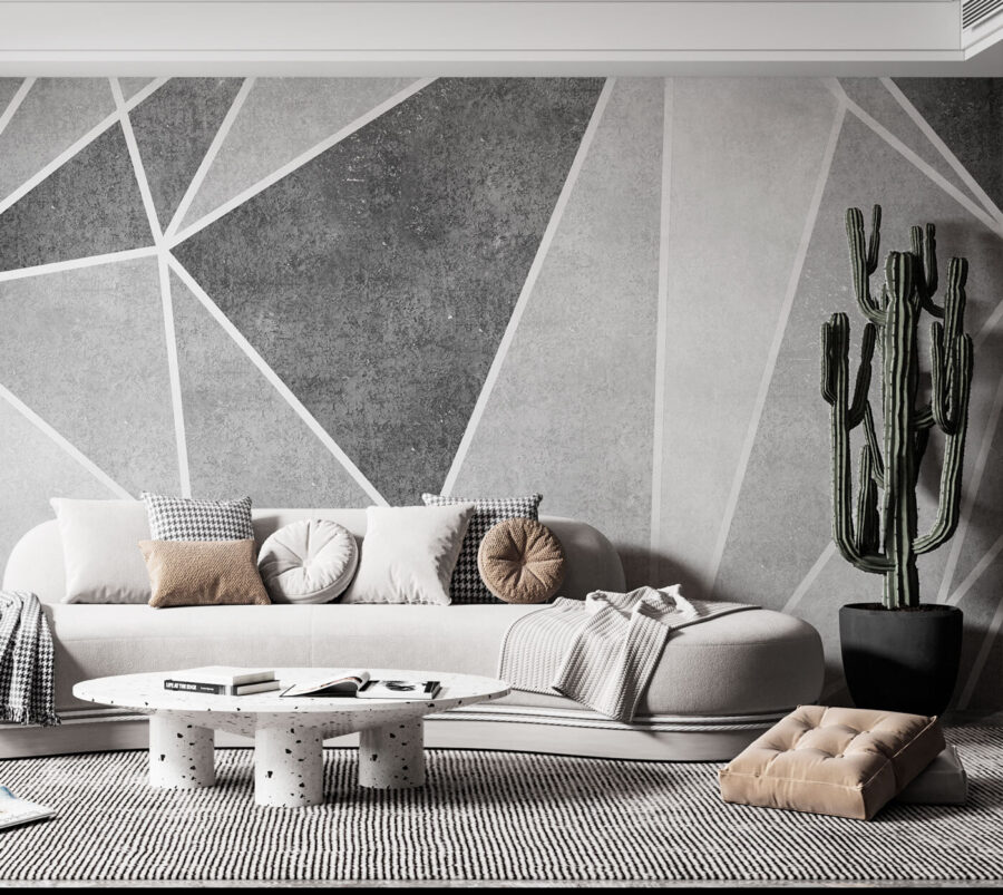 Un fond gris et blanc avec des lignes blanches