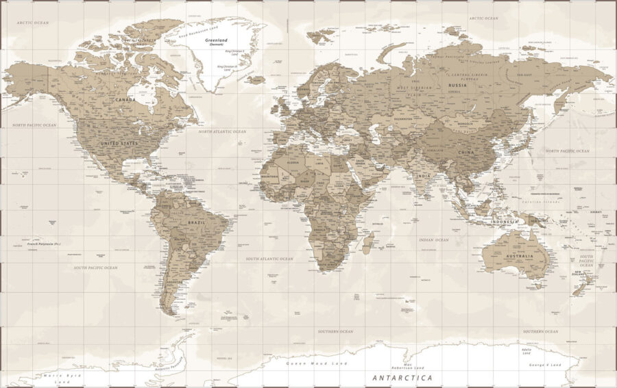 Une carte du monde Une carte du monde