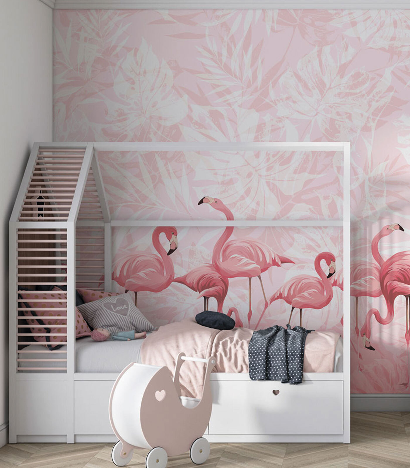 A group of pink flamingos A group of pink flamingos