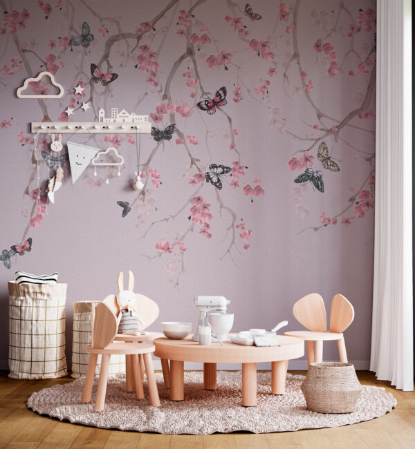 Papillons sur une branche d'arbre Papillons sur une branche d'arbre