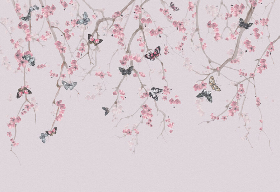Papillons sur une branche d'arbre Papillons sur une branche d'arbre