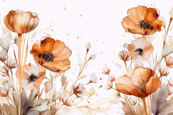 Peinture de fleurs et de feuilles Peinture de fleurs et de feuilles