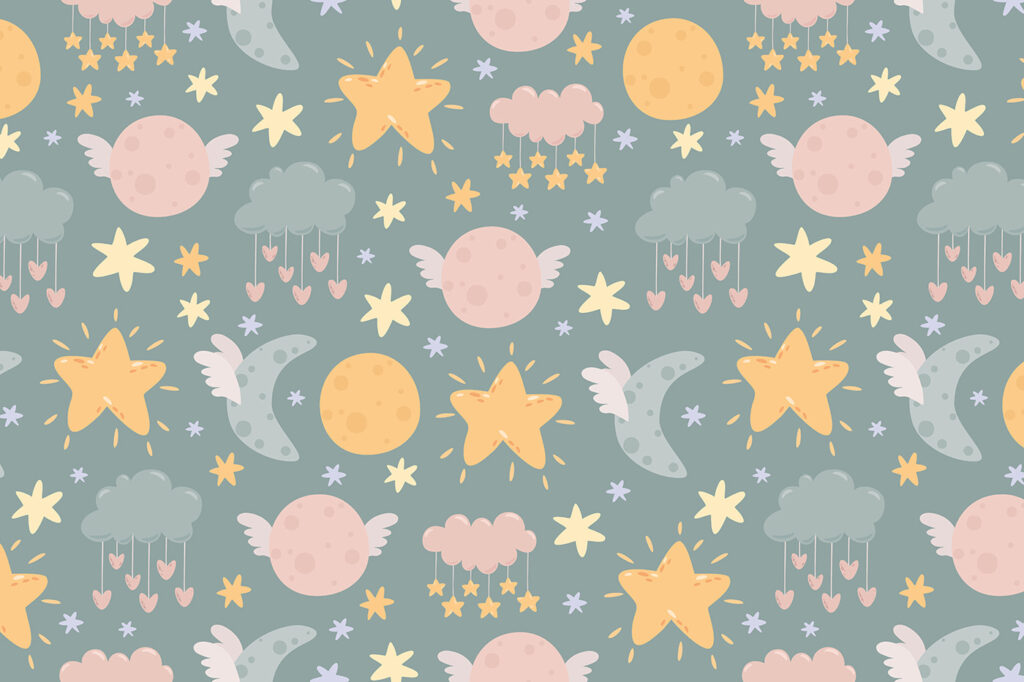 Motif des étoiles et de la lune Motif des étoiles et de la lune