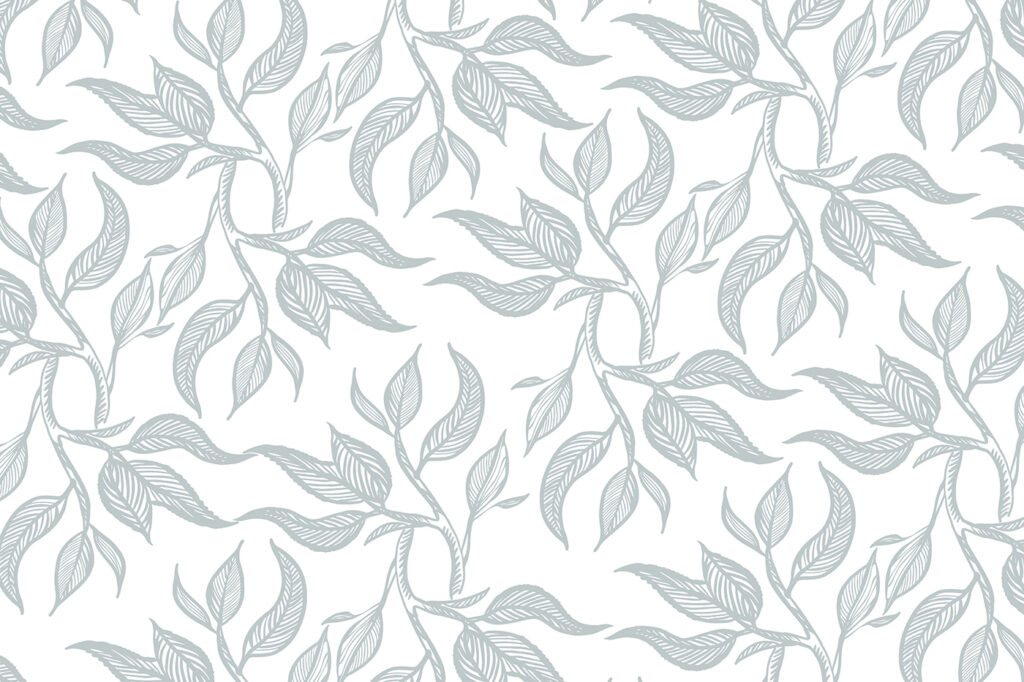 Motif de feuilles sur fond blanc Motif de feuilles sur fond blanc