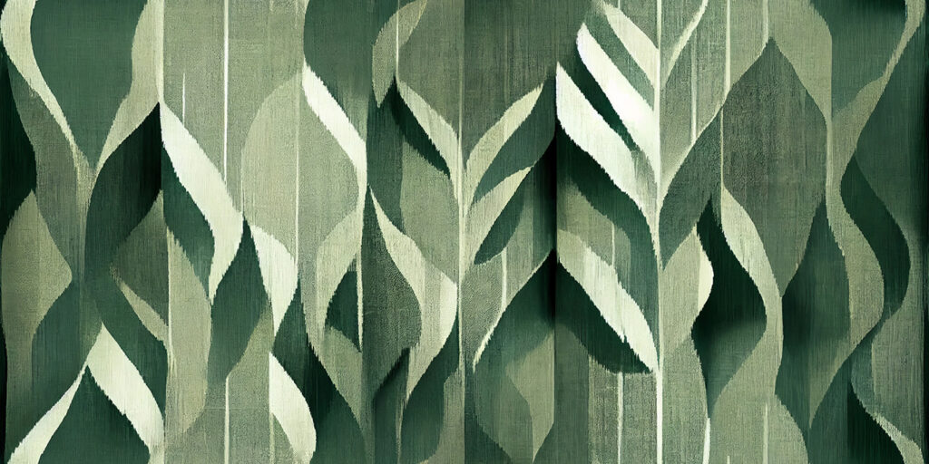 Feuilles complexes dans des teintes vertes apaisantes Feuilles complexes dans des teintes vertes apaisantes