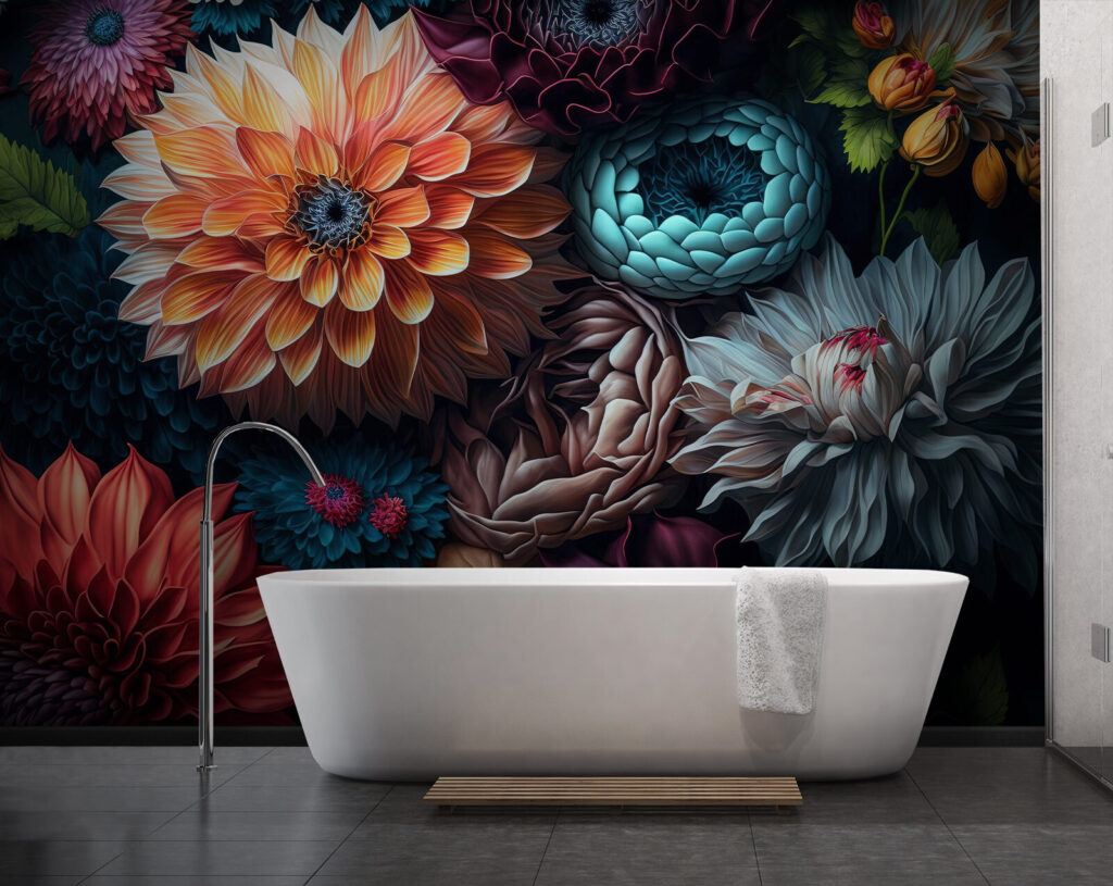 Group of colorful flowers Group of colorful flowers