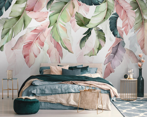 Feuilles délicates dans des tons pastel. Feuilles délicates dans des tons pastel.