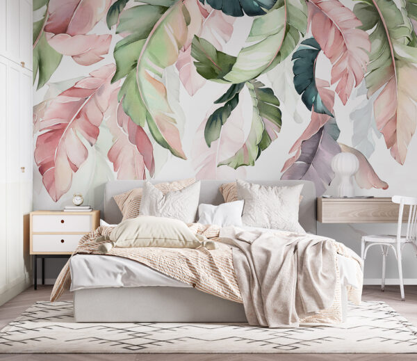Feuilles délicates dans des tons pastel. Feuilles délicates dans des tons pastel.