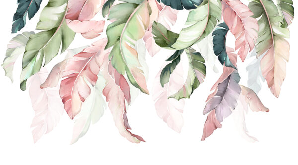Feuilles délicates dans des tons pastel. Feuilles délicates dans des tons pastel.