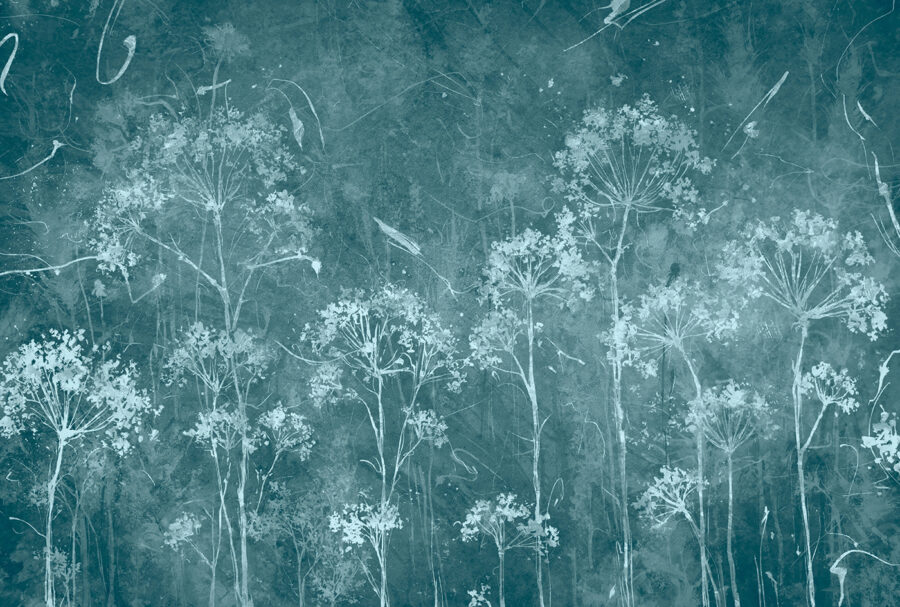 Motif floral artistique sur fond texturé