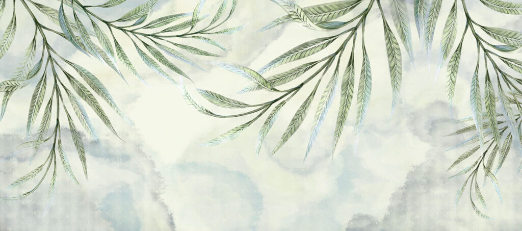 Delicate leaves against a soft backdrop Delicate leaves against a soft backdrop