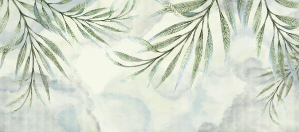 Delicate leaves against a soft backdrop Delicate leaves against a soft backdrop