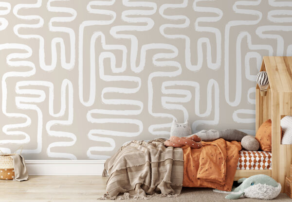 Lignes blanches sur fond beige Lignes blanches sur fond beige