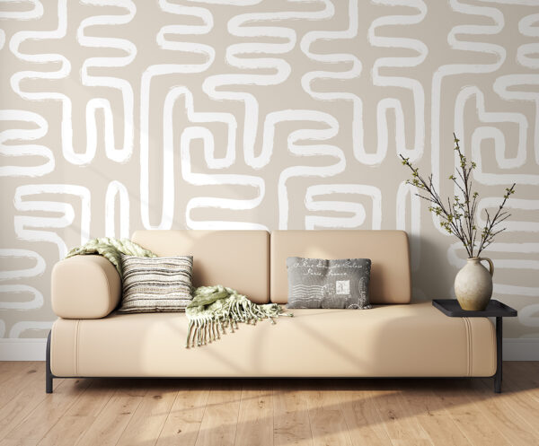Lignes blanches sur fond beige Lignes blanches sur fond beige