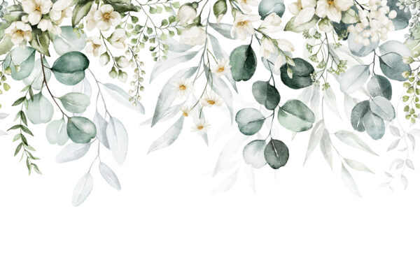 Delicate floral watercolor arrangement Delicate floral watercolor arrangement