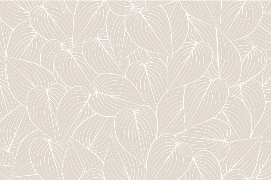 Motif de feuilles sur fond beige Motif de feuilles sur fond beige