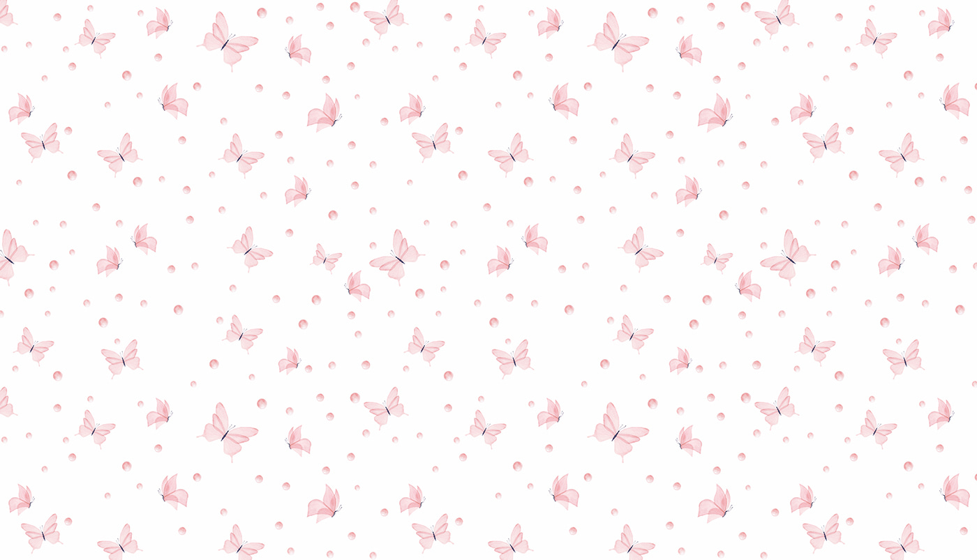 Pattern of butterflies and dots Pattern of butterflies and dots