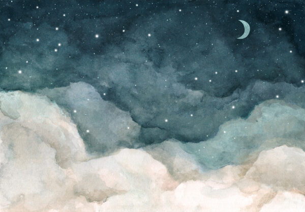Nuages et étoiles dans le ciel Nuages et étoiles dans le ciel