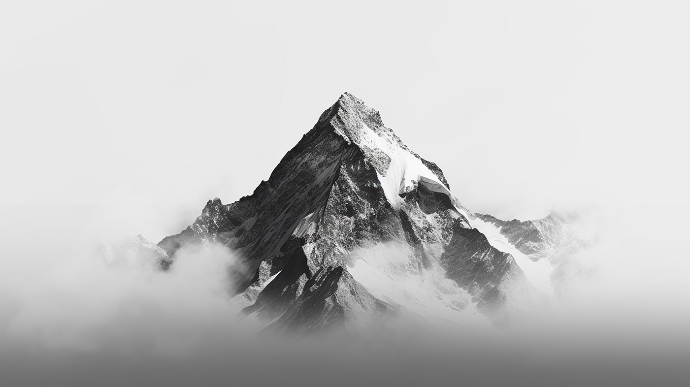 Mountain with snow on top Mountain with snow on top