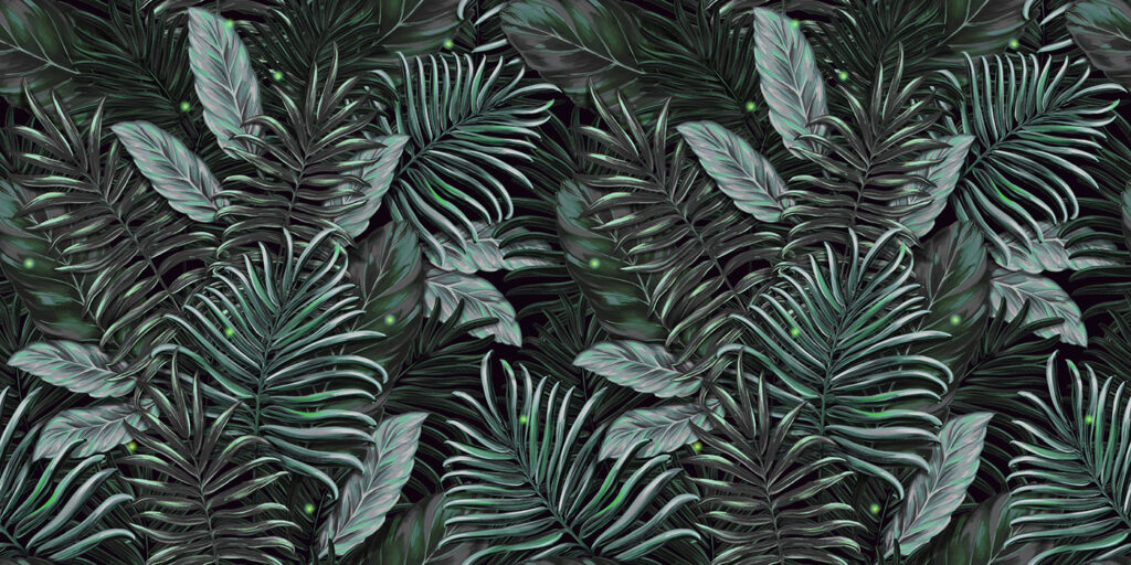 Feuillage luxuriant dans des tons verts vibrants Feuillage luxuriant dans des tons verts vibrants