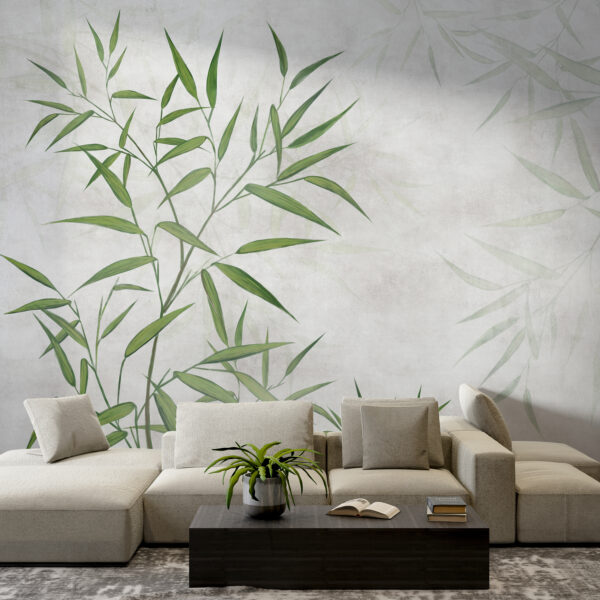Feuilles vertes sur fond blanc Feuilles vertes sur fond blanc