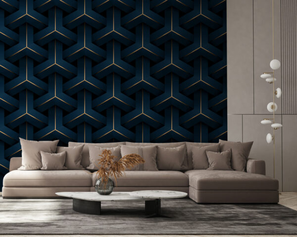 Motif géométrique texturé dans des tons sombres Motif géométrique texturé dans des tons sombres