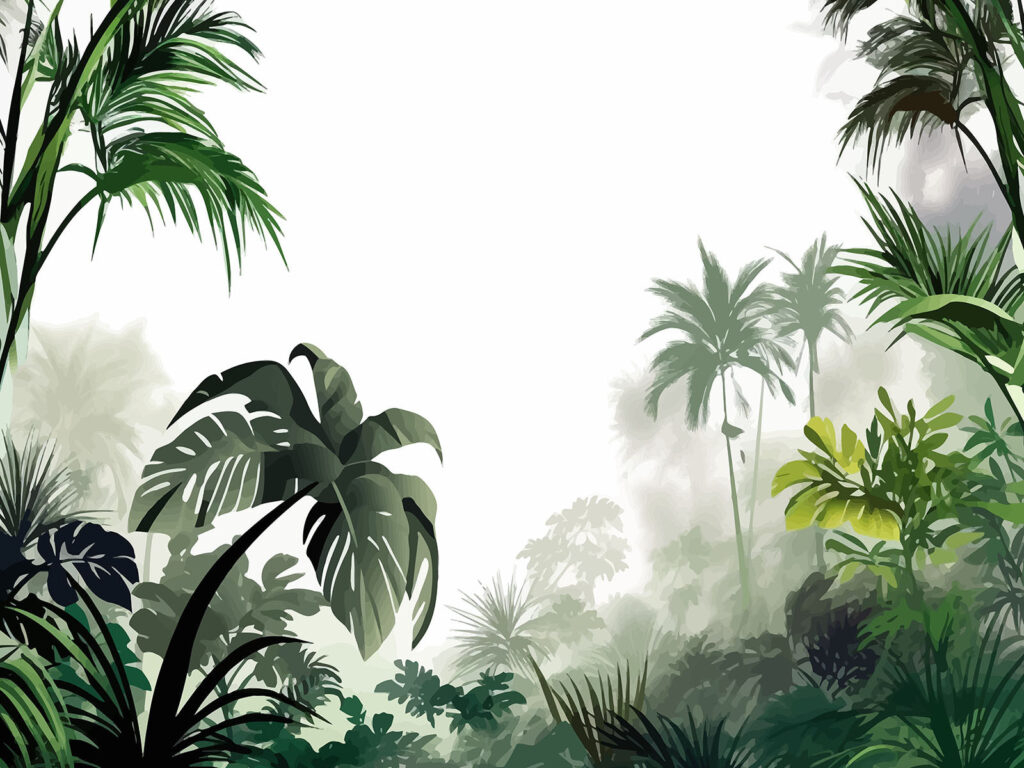 Groupe d'arbres et de plantes Groupe d'arbres et de plantes