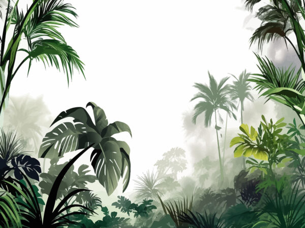 Groupe d'arbres et de plantes Groupe d'arbres et de plantes