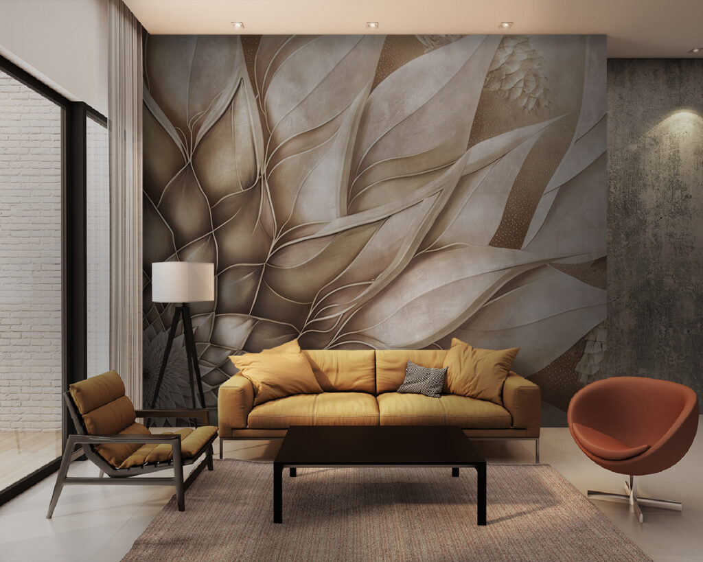 Elegant design of flowing petals Elegant design of flowing petals