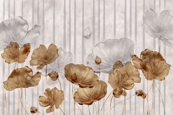 Papier peint avec des fleurs Papier peint avec des fleurs