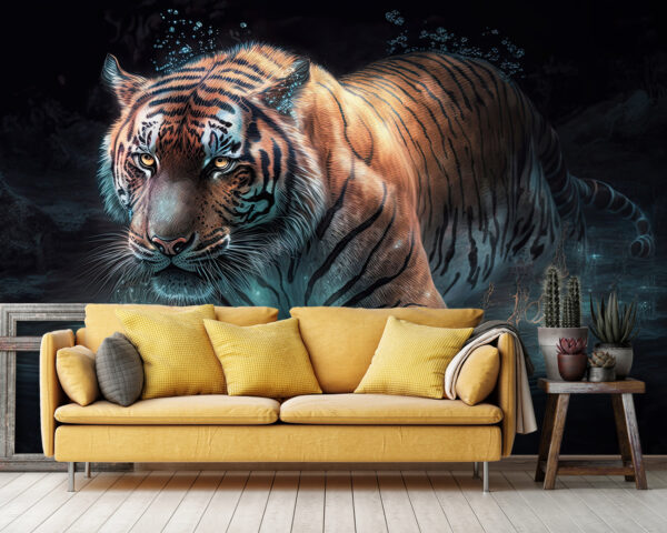 Tigre dans l'eau Tigre dans l'eau