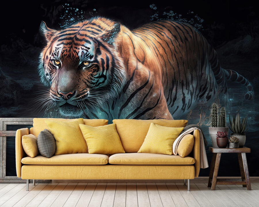Tigre dans l'eau Tigre dans l'eau