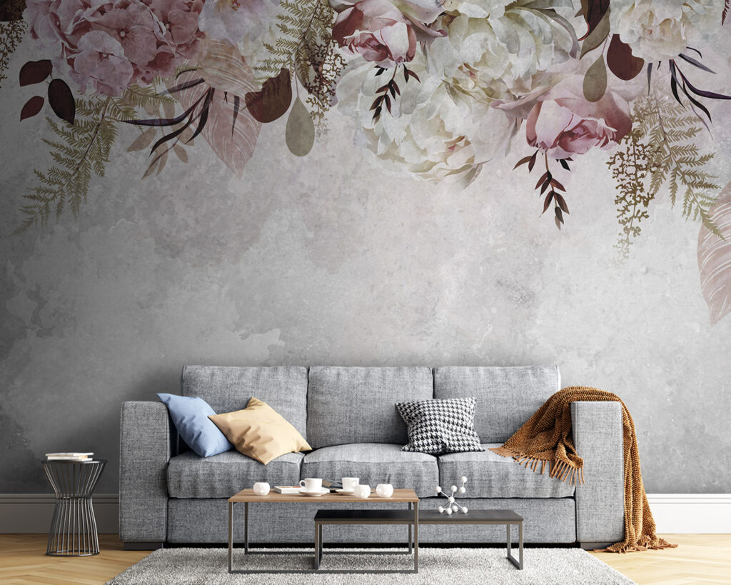 Delicate florals on a soft background