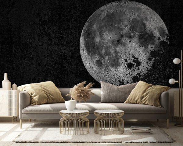 Lune mystérieuse dans un ciel sombre. Lune mystérieuse dans un ciel sombre.