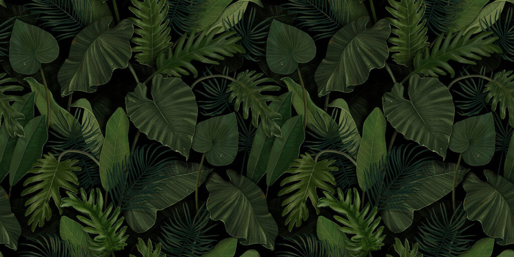 Motif de feuilles vertes Motif de feuilles vertes