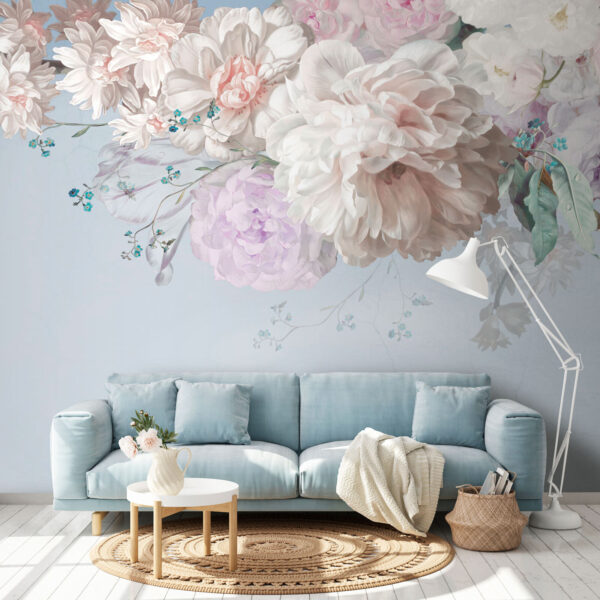 White and purple flowers White and purple flowers